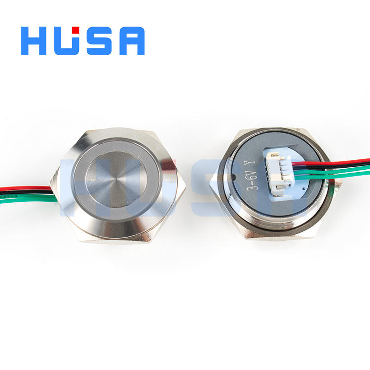 HUSA Ultra Short 25mm Push Button Switches Waterproof Momentary LED Light Control 6V 12V 24V Short Thin Push Button Switches