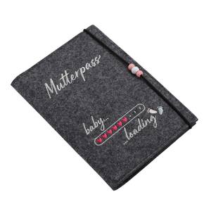 Nouvelle Housse <span class=keywords><strong>de</strong></span> Passeport <span class=keywords><strong>de</strong></span> <span class=keywords><strong>Maternité</strong></span> Gris Foncé Magnifique : Excellent Cadeau pour les Futures Mamans Sac en Feutre Mutterpass - Product Image 5