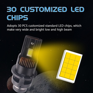 Super Bright 6000K LED Headlight Bulbs D2S D4S Xenon Replacement for Car Canbus Compatible - Product Image 4