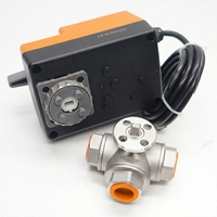 Vanne à boisseau sphérique électrique Winvall pour eau chaude/froide, actionneur 0-10V, en acier inoxydable, motorisée, à commande proportionnelle