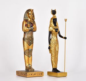 Gran oferta de adornos de recuerdo de viaje de <span class=keywords><strong>faraones</strong></span> egipcios antiguos Ramsés II Tutankamón Isis Sphinx artesanías de resina - Product Image 3