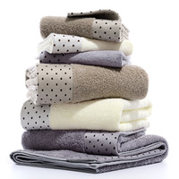 Serviette en bambou de haute qualité avec logo personnalisé Motif carré épais pour adultes-pour la maison Hôtel Spa Plage Voyage