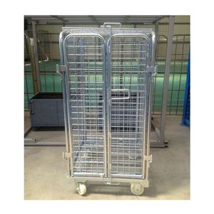 Op Maat Gemaakte Heavy-Duty Metalen Stalen Rollende Container Fabriek Rolkooi <span class=keywords><strong>Trolley</strong></span> Van Hoge Kwaliteit Handkarren En Trolleys - Product Image 3