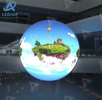 LEDIUP admite forma de globo personalizada, pantalla Led esférica de 360 grados, exhibición de exhibición interior, pantalla de visualización de esfera Led P2.5