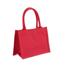 Sac fourre-tout personnalisable, élégant, grand format, en jute naturel recyclé, écologique, imperméable, à fermeture ouverte, pour le shopping, avec logo
