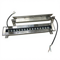 Lave-mur linéaire pour piscine sous-marine, étanche IP68, RGB/RBGW, contrôlé par DMX512/WiFi, CRI élevé 80, LED, acier inoxydable