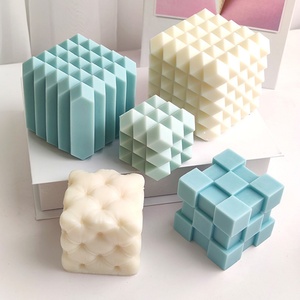 แม่พิมพ์เรซิ่นรูปทรงเรขาคณิตสำหรับทำเทียนหอมตกแต่งบ้าน ขายส่ง - Product Image 4