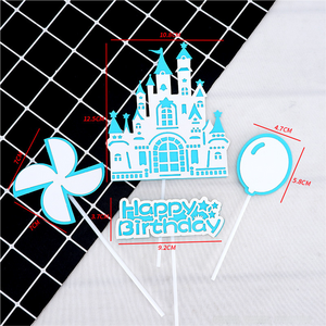 Hotsale Castle Cake Box para Cake Topper Cupcake Topper suministros de fiesta de cumpleaños para niña <span class=keywords><strong>princesa</strong></span> - Product Image 2