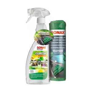Kit de Limpieza de Vidrios e Interiores Clean Star Ecocert con Paños de Microfibra 750ml, Set Todo en Uno para Auto y Hogar - Product Image 1