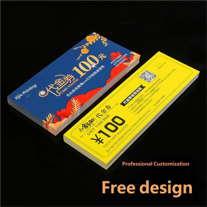 Tarjeta de Vale Personalizada con Lámina Dorada de 100 CNY, Diseño Beige de Lujo, Cupón de <span class=keywords><strong>Descuento</strong></span> con Logotipo Personalizado Gratuito y Términos de Uso - Product Image 4