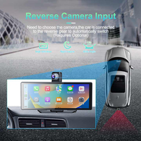 Autoradio 2DIN universel 10 pouces Linux avec Carplay, GPS, radio FM, Bluetooth, écran tactile, fonction d'aide à la marche arrière, placement sur tableau de bord