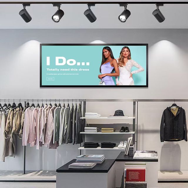 58.4inch Ultra Wide Stretched Bar Lcd Screen Display Advertising Monitor Stretch Bar LCD Digital Signage