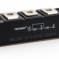 Module de diode redresseuse TECHSEM MDC240-18-216F3A 240A 1800V, pont redresseur SCR haute fiabilité, alimentation de châssis