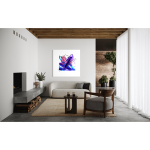 Decoración de pared en papel de arte con paisaje de río y montaña para un tema de naturaleza y entornos de oficina serenos - Product Image 3