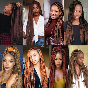 26in Vixen Kinky lisci intrecciatura capelli extension Yaki stile per africano <span class=keywords><strong>trecce</strong></span> capelli sintetici colorati - Product Image 6