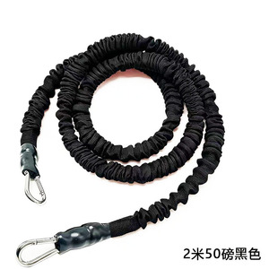 Bande de résistance rouge Bo Wan pour hommes, corde élastique de 1,2 m, 15 lb, pour exercices de fitness - Product Image 3