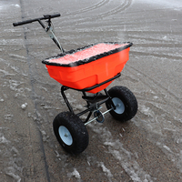 Vente chaude Cadre en acier enduit de poudre Manuel Hand-Push Spreader Semoirs agricoles Transplanteurs pour l'épandage d'engrais salin