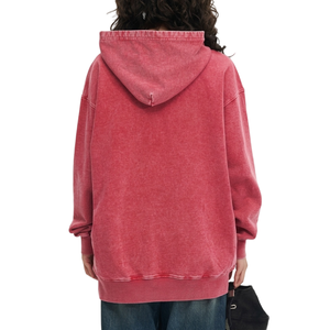 เสื้อฮู้ดดี้โอเวอร์ไซส์แบบยูนิเซ็กซ์ พิมพ์ลายดิจิทัล สีพื้น สตรีทแวร์ เสื้อกันหนาวมีฮู้ด ขายส่ง TKAN9-148 - Product Image 2