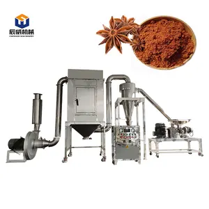 CW industrial food spice spices red chilli salt black pepper grinding fine powder grinder machine