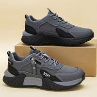 Vente en gros de baskets décontractées pour hommes, design avec fermeture éclair latérale, antidérapantes, Zapatos De Hombre, chaussures de marche athlétiques, grandes tailles 39-48