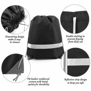 กระเป๋าเป้สะพายหลังแบบมีเชือกผูก พิมพ์โลโก้ตามสั่ง MOQ ต่ำจากโรงงาน ผลิตจากโพลีเอสเตอร์ เหมาะสำหรับกีฬา ออกกำลังกาย ท่องเที่ยว โฆษณา และกิจกรรมกลางแจ้ง - Product Image 5