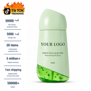 Spray Fijador Vegano de Té Verde y <span class=keywords><strong>Aloe</strong></span> <span class=keywords><strong>Vera</strong></span>, Refrescante, Hidratante, de Larga Duración, Suaviza la Piel, Ligero, 60 ml, Maquillaje Facial - Product Image 1