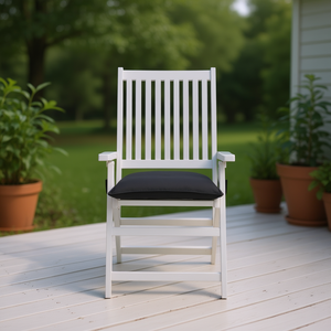 Cojín para Silla de Exterior, 19.7"x19.7"x2.8", Tela Oxford, Antracita, Juego de 6 Piezas, Extraíble, Lavable, Cuadrado, Sólido, para Todas las Estaciones - Product Image 2