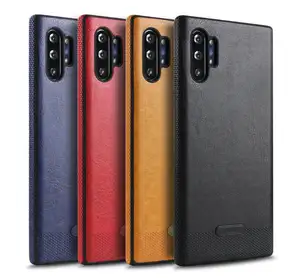 Relief Skin PU Leather Case Shockproof Cover For Samsung Galaxy S10+ Note 10 Plus