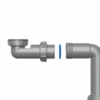 Tuyau d'évacuation universel moderne pour évier de cuisine Tuyau siphon en PP en forme de U avec installation facile et garantie 1 an