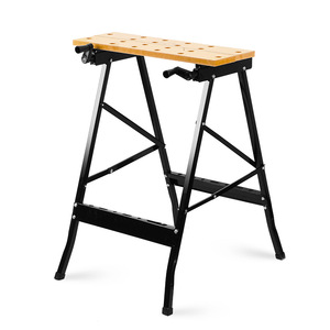 Woodworking Workbench Multi Functional Folding Adjustable Height With Tool <b>Storage</b> And Anti Slip Pads For <b>Workshop</b> Use - Product Image 4