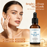 Sérum Éclaircissant Anti-Âge et Anti-Rides OEM en Gros, Végan, à la Vitamine C & E et à l'Acide Férulique, Éliminateur de Taches Brunes, 30ml