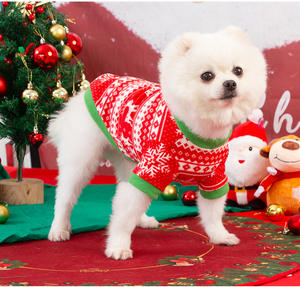 <span class=keywords><strong>Prix</strong></span> usine Noël Chien Vêtements Nouveau Designer XS-L Taille Chien Chandails Polyester En Gros Stock Vacances Vêtements - Product Image 5