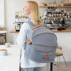 Tas Ransel Hewan Peliharaan Anjing Kucing Lipat Portable Kapasitas Besar, Dapat Disesuaikan, Bernapas, dan Dapat Diperluas, Laris untuk Aktivitas Luar Ruangan - Product Image 3