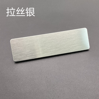 Insignes nominatifs personnalisés en métal en acier inoxydable de sublimation couleur Gravure au laser Plaques métalliques Sérigraphie