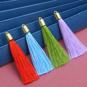 Pequeños adornos de aleación con hilos de poliéster para accesorios para el cabello de niños, marcapáginas, colgantes multifuncionales de estilo chino - Product Image 1