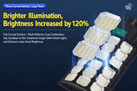 Lampe solaire LED IP65 pour extérieur, idéale pour la maison, la cour, la rue ; avec télécommande intelligente et détecteur de mouvement, fixation murale