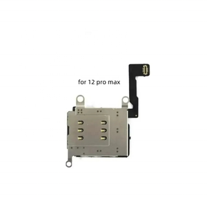 Para <span class=keywords><strong>iPhone</strong></span> <span class=keywords><strong>12</strong></span> Pro Max <span class=keywords><strong>mini</strong></span> 12mini Lector de tarjetas <span class=keywords><strong>SIM</strong></span> dual Flex Cable Bandeja Ranura Soporte Adaptador Reemplazo - Product Image 1