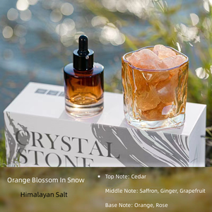 FLORESCENCE, venta al por mayor, piedra aromática, decoración interior, cristal Natural, terapia de aceite esencial de lujo, difusor de piedra de cristal, juego de regalo - Product Image 4