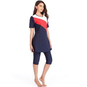 Custom Logo Islamic Women's <strong>Plus</strong> <strong>Size</strong> Burqini S-4XL Short Sleeves Beachwear Swimwear Ladies' <strong>Swim</strong> <strong>Dress</strong> for Beach &amp; Swimming - Product Image 4