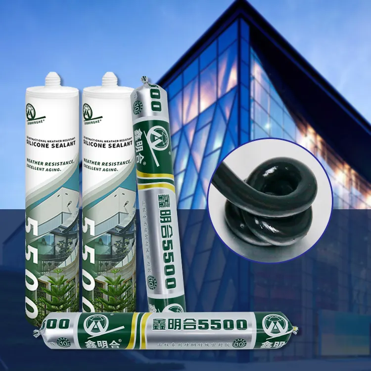 5500 sealant và chất kết dính trung tính Silicone cấu trúc Sealant 600ml Xúc Xích Ống Glass Sealant