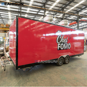 Fiberglas ve alüminyum inşaat satıcı kurulum buz depolama 4-Wheel kolay montaj ile ticari mobil gıda römorkü ve kamyon - Product Image 4