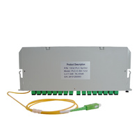 Boîtier de raccordement SC/APC 1x32 ports, Splitter PLC à fibre optique 1:32 avec pigtail de 1,5 m 0,9 mm
