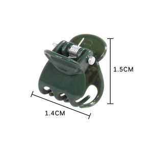 Clip de fixation pour plantes grimpantes, petit modèle vert en plastique PP, pour orchidées, Epipremnum Pinnatum, greffage de plantes de balcon - Product Image 3