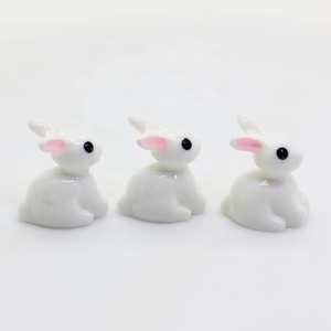 100pcs 3D Mini Coniglio Animale In Miniatura Fata Decorazione del Giardino di Casa di Bambola Terrario Decorazione Ornamento Giocattoli Micro Paesaggio Ornamento - Product Image 3