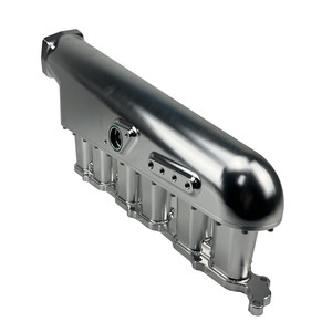 อะลูมิเนียมกลึงด้วยเครื่อง CNC สำหรับท่อร่วมไอดีแบบ Billet ของเครื่องยนต์ 2JZ GTE - ชิ้นส่วนเครื่องยนต์แบบกำหนดเอง - Product Image 3