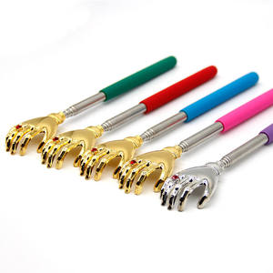 Massageador de mão traseira riscador de trás, aço inoxidável extensível, arranhador com mão - Product Image 2