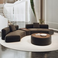 Halbrunde Maßgefertigte Sofa-Lounge-Einrichtung für Empfang, Schönheitssalon, Büro, Hotel-Lobby, Geschäftswartebereich