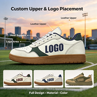 Chaussures de skate rétro personnalisées pour hommes, semelle en caoutchouc, design color block tendance, chaussures décontractées pour la rue, chaussures de marche pour hommes