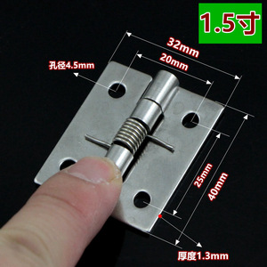 Xinjieliang Bisagra de Resorte de Acero Inoxidable 304 de 1.5 Pulgadas, Cierre Automático para Muebles, Montaje en Superficie, Diseño Minimalista - Product Image 4