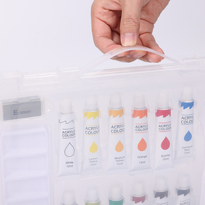 Set di pittura acrilica <span class=keywords><strong>e</strong></span> acquerello facile da prendere con <span class=keywords><strong>pennelli</strong></span> <span class=keywords><strong>e</strong></span> tavolozza di pittura <span class=keywords><strong>e</strong></span> una gomma - Product Image 6